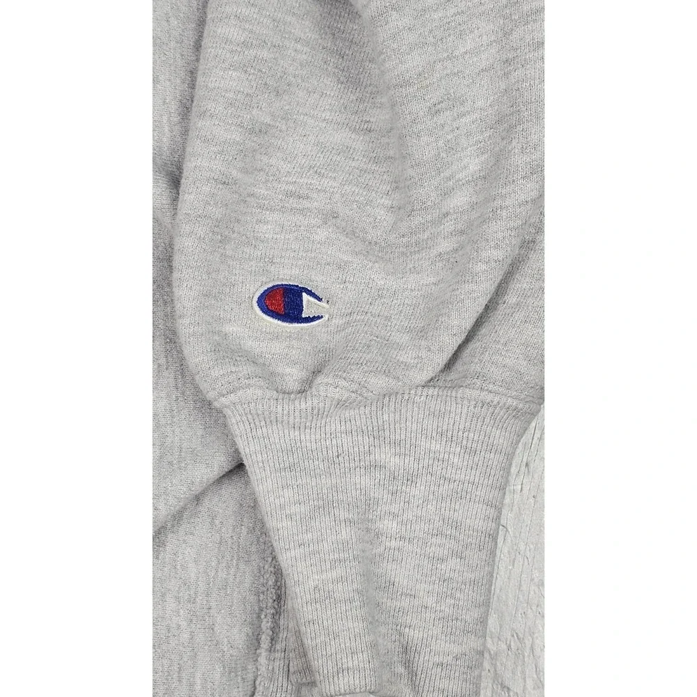 VTG Champion‎ KU Kansas Jayhawks Reverse Weave Sweater Mens XL Crewneck USA Made - Picture 6 of 7